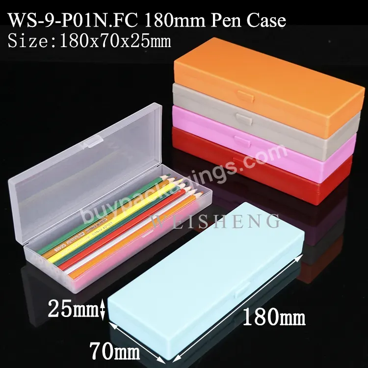 Plastic Pencil Case Pp Plastic Stationery Case With Hinged Lid Ruler Pencils Pens Box Office Supplies Stationery Pencil Box - Buy Pen Box,Pencil Box,Plastic Pencil Case.