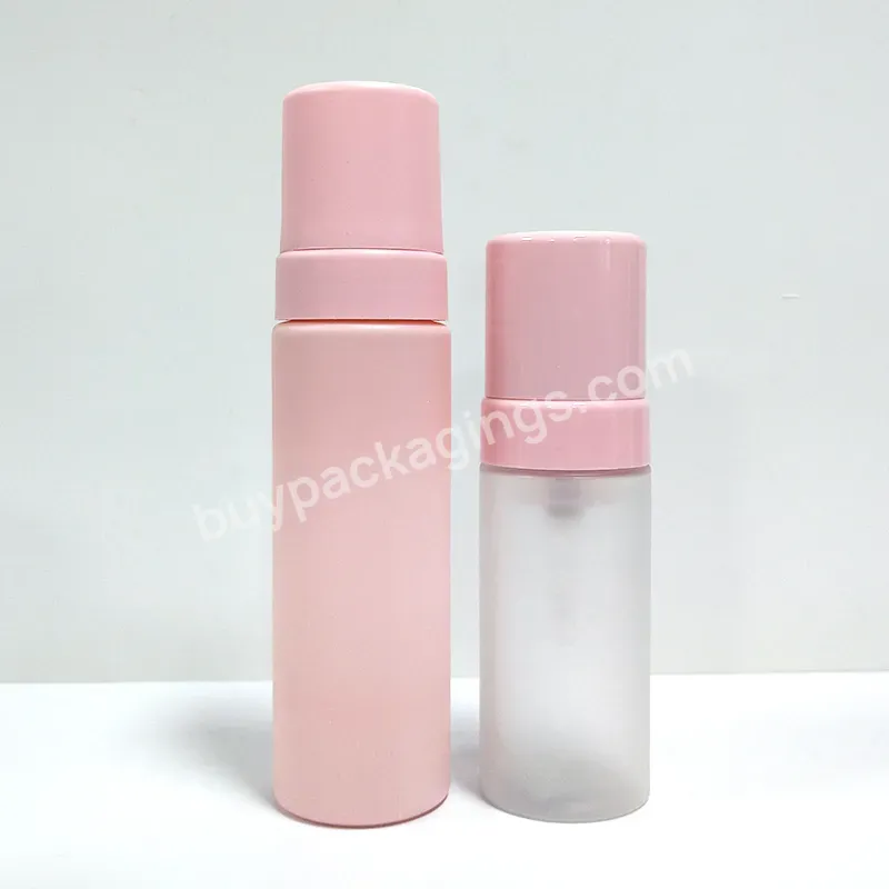 Plastic Pet 100ml 120ml 150ml 200ml 250ml Face Wash Bottles Packaging Custom Frosted Foam Pump Bottle Foam Cleanser Bottle