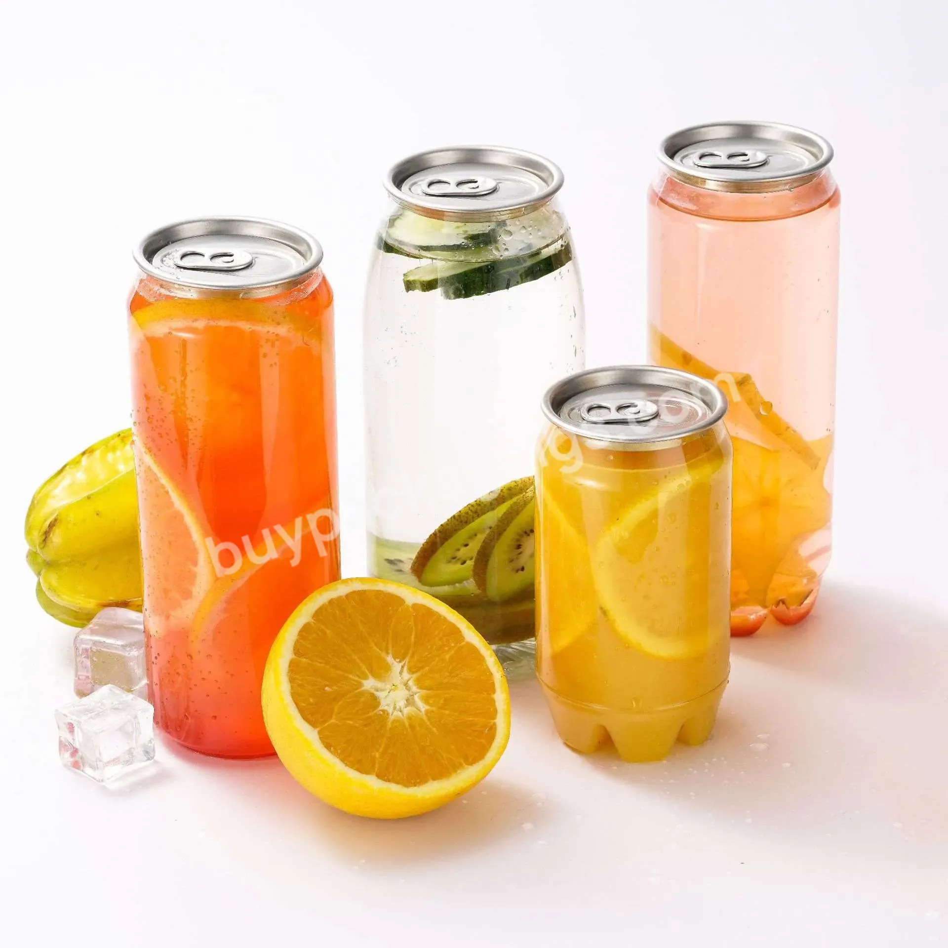 Plastic Pet Milk Milky Tea Juice Coffee Beverage Smoothie Drink Disposable Containers Bottle Canned Storage Pop Soda Can