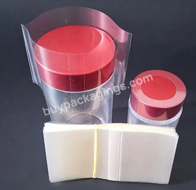 Plastic Pof Pvc Pet Heat Shrink Band Clear Shrink Wrap Film Sleeve For Glass Plastic Bottle