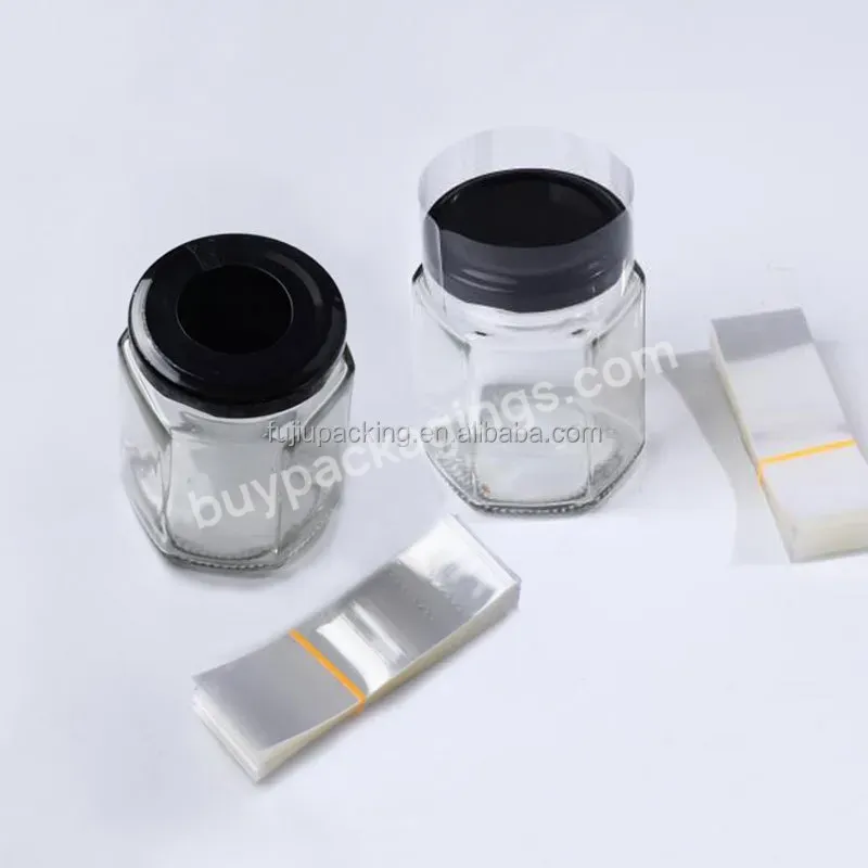 Plastic Pof Pvc Pet Heat Shrink Band Clear Shrink Wrap Film Sleeve For Glass Plastic Bottle