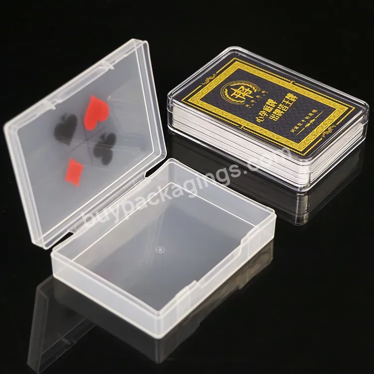 Plastic Poker Double Deck Playing Card Box Case Tcg Trading Oracle Cartas Board Game Box Acrylic Tarot Card Box For Pokemon - Buy Playing Card Box,Board Game Box,Tarot Card Box.