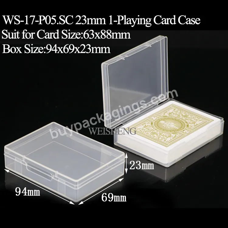 Plastic Poker Double Deck Playing Card Box Case Tcg Trading Oracle Cartas Board Game Box Acrylic Tarot Card Box For Pokemon - Buy Playing Card Box,Board Game Box,Tarot Card Box.