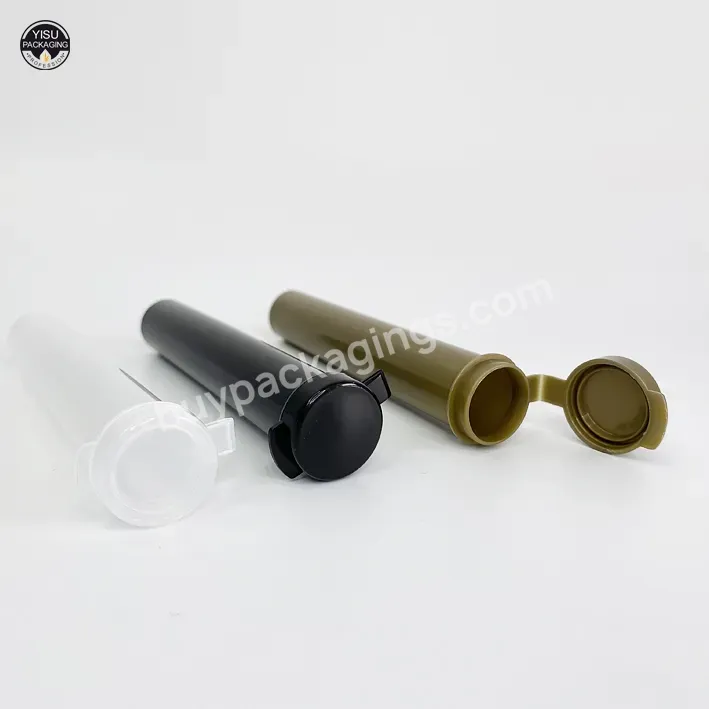 Plastic Pop Top Tubes Plastic Tubes Hinged Lid 109 116 Mm Smell Proof Plastic - Buy Plastic Pop Top Tubes,Pop Top Squeeze Bottles,Plastic Tube Cones.