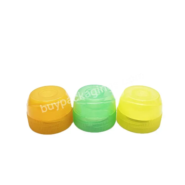 Plastic Pp 38mm Double Layer Screw Beverage Water Bottle Tops/ Plastic Sports Water Bottle Screw Lids