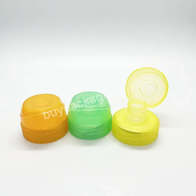 Plastic Pp 38mm Double Layer Screw Beverage Water Bottle Tops/ Plastic Sports Water Bottle Screw Lids