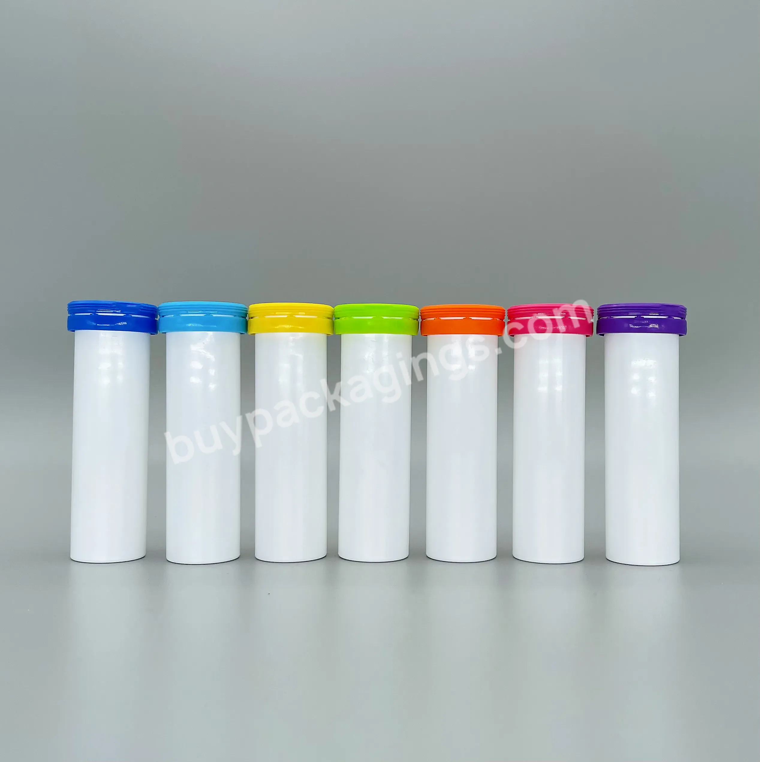 Plastic Pp Empty Moisture Proof Container 29*99 Size Effervescent Tablets Tube Effervescent Vitamin Plastic Bottle