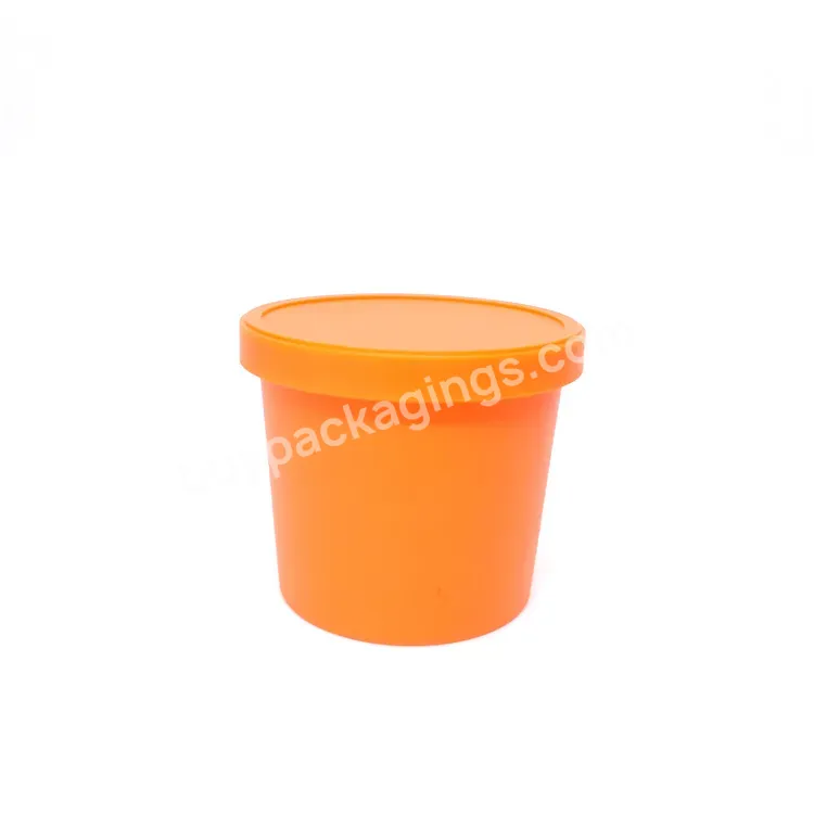 Plastic Pp Ice Cream Shape Body Scrub Empty Cosmetic Container 250g Cosmetics Jars For Body Butter