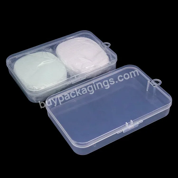 Plastic Pp Storage Clear Portable Multi Boxes Packing Cotton Pad Compressed Towel Powder Puff Makeup Sponge Case - Buy Plastic Makeup Sponge Case,Storage Powder Puff Case,Pp Packing Sponge Case.