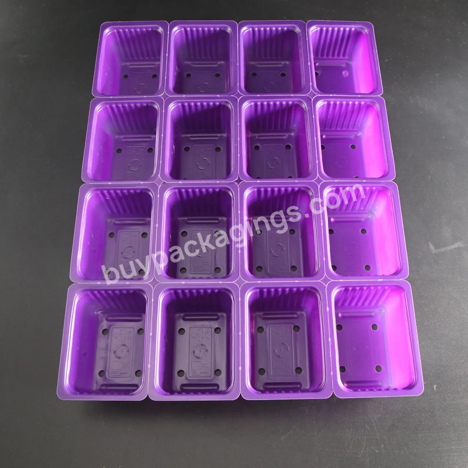 Plastic Purple 16 Cell Seed Nursery Plug Trays Seedlings Tray Greenhouse Hydroponic Growing Trays - Buy Plastic Seedlings Tray Nursery Seeding Tray,Plastic Cell Seed Nursery Plug Trays,Plastic Greenhouse Tray.