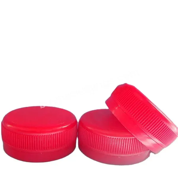 Plastic Red Cap,Pp Beverage Cap 38mm,Ribbed Closure Screw Cap