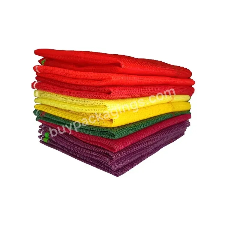 Plastic Red Onion Packaging 25kg 10kg Potato Firewood Uv Pp L-sewing Mesh Leno Bags