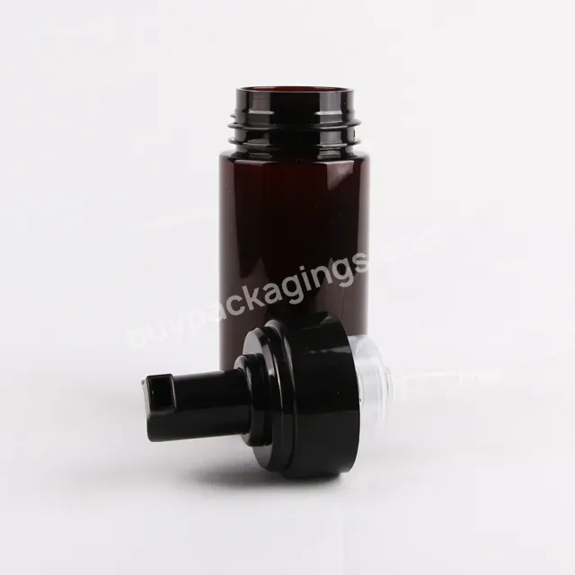 Plastic Refillable Empty Amber Foaming Shampoo Dispenser Pump Bottles 100ml 150ml 200ml