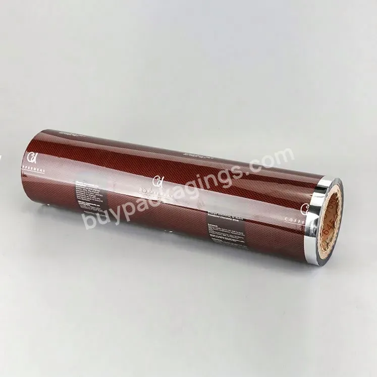 Plastic Roll Stock Nuts Food Candy Chocolate Bar Packaging Printed Bopp Film Plastic Roll