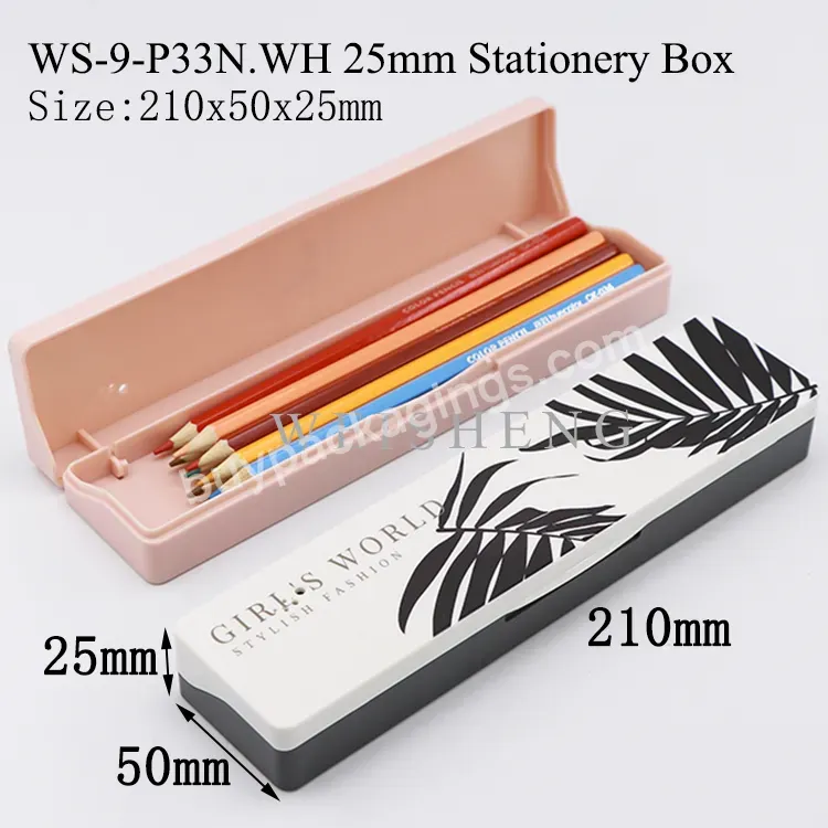 Plastic School Box Kids Coloured Pen Pencil Box Marker Roller Pen Box Pencil Storage Cases Stationery Organizer - Buy Roller Pen Box,Pencil Storage Cases,Pen Pencil Box.