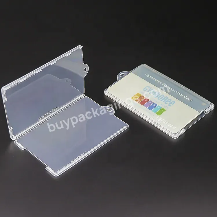 Plastic Slim Sports Credit Trading Greeting Card Box Dna Gma Igs Graded Card Slab Packaging Mobile Phone Sim Bus Card Holder