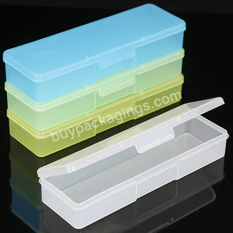 Plastic Stationery Storage Box Transparent Pp School Pen Holder Box Organizer Stationery Pencil Case - Buy Stationery Pencil Case,Pen Holder Box Organizer,Stationery Storage Box.