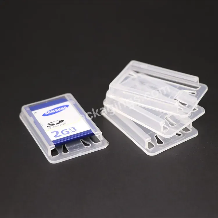 Plastic Storage Transparent Case Sd Card Case Holder Cf Tf Memory Sd Cards Case Carriers Sd Card Tray For Sandisk Sony Nikon