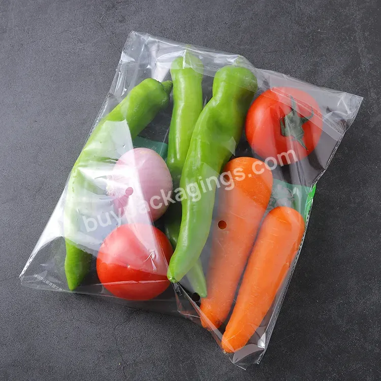 Plastic Sweet Pepper Packaging Bag Customized Vegetable Self-adhesive Cellophane Bag