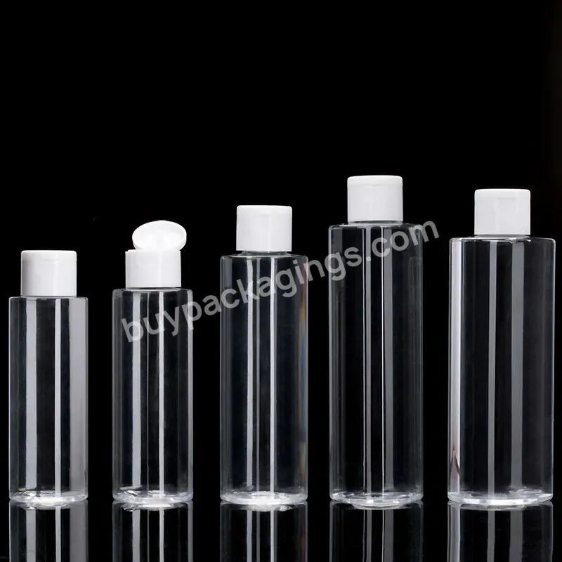 Plastic Toner Shampoo Bottle With Flip Top Cap Shower Gel Lotion Bottle Packaging Wholesale Bottles Black White Lid - Buy 120ml Plastic Bottle,Plastic Bottle With Flip Top Cap,Plastic Shampoo Bottle Shower Gel Bottle.