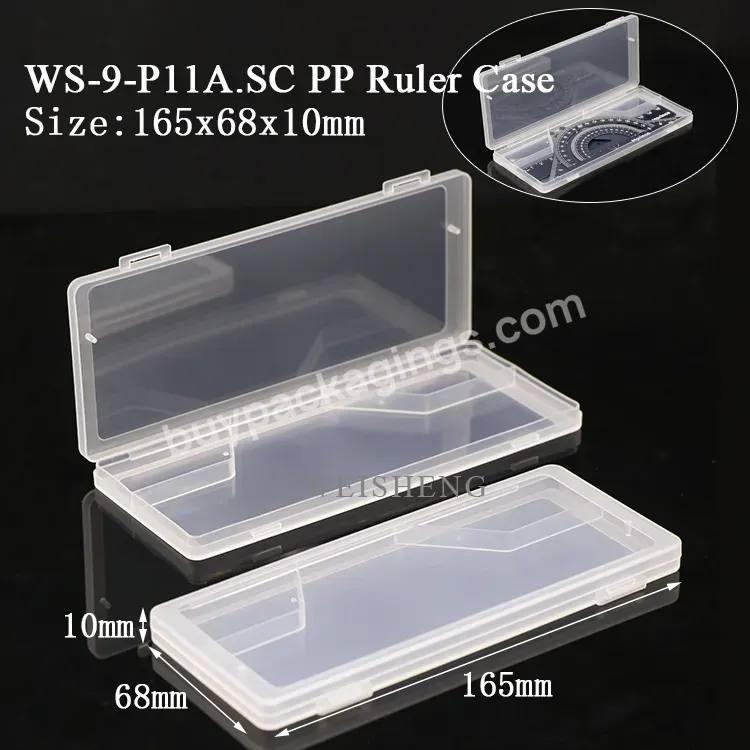 Plastic Transparent 4pcs Geometry Ruler Set In Case School Stationery Geometric Set School Ruler Box - Buy School Ruler Box,School Stationery Geometric Set,4pcs Geometry Ruler Set.