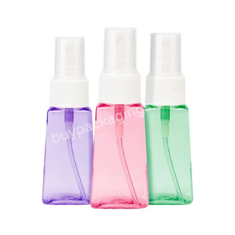 Plastic Trapezoid Hand Sanitizer Bottle 30ml 60ml Mist Spray Bottle Fine Mist Sprayer