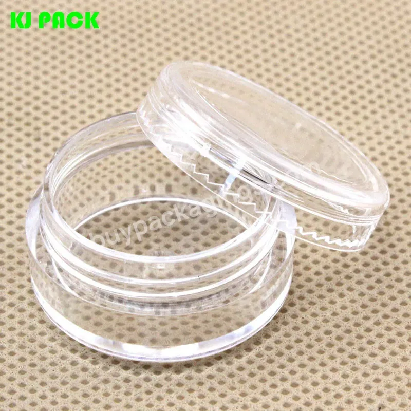 Plastic Travel Sample Empty Cosmetic Containers Box,For Makeup Face Jar Pot Transparent,12pcs In Box 3g 5g 10g 20g 30g Ps