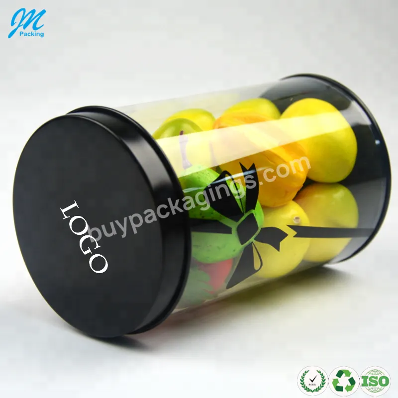 Plastic Tube Cylinder Packaging Box Transparent Custom Made Pet Pvc Clear With Cmyk Printing Jm Packing Packing Item Reach,Rohs - Buy Transparent Plastic Tube,Plastic Tube Packaging,Plastic Cylinder Tube.