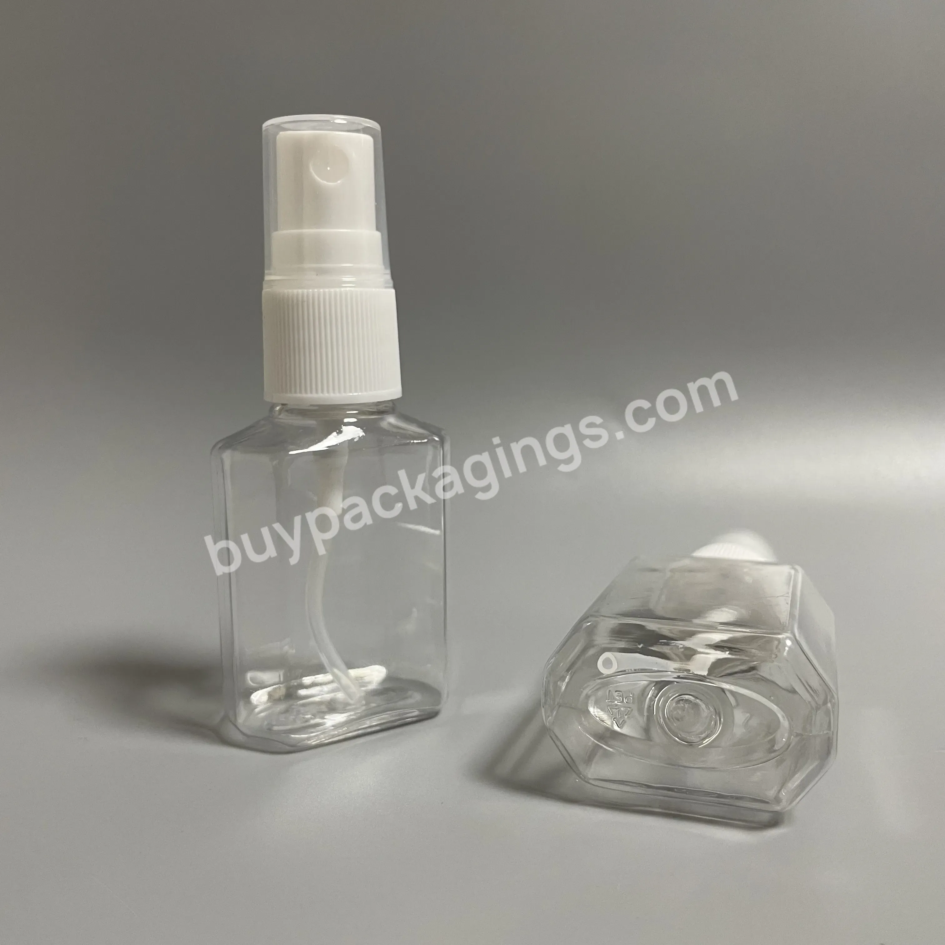 Pocket Cosmetic Perfume Body Face Mist Clear Plastic Octagonal Spray Bottle Biodegradable Pet Bottles