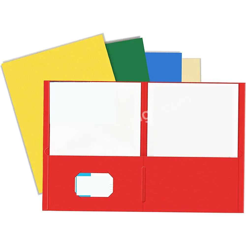 Pocket Folder 2 Pocket Folders With Business Card Slot Letter Size Paper Folders Designed For Office And Classroom Use