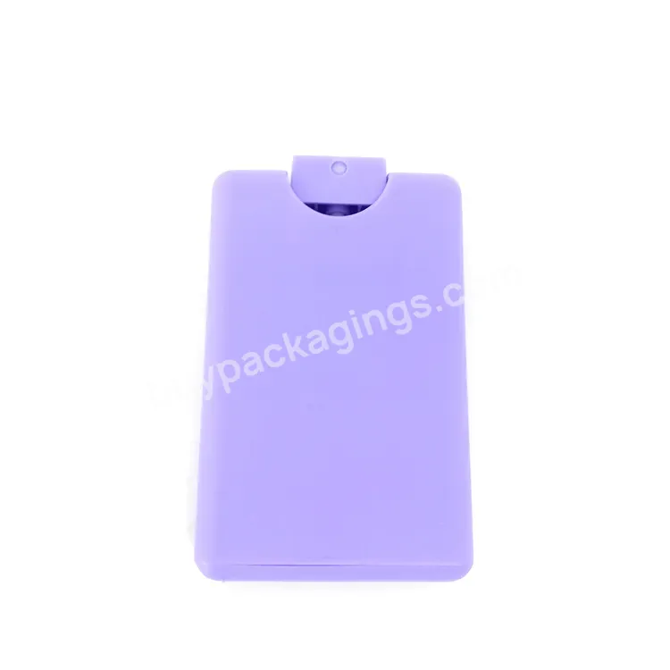 Pocket Sanitiser Alcolhol Credit Card Size Hand Sanitizer Bottle Perfume 20ml Small Water Spray Bottle