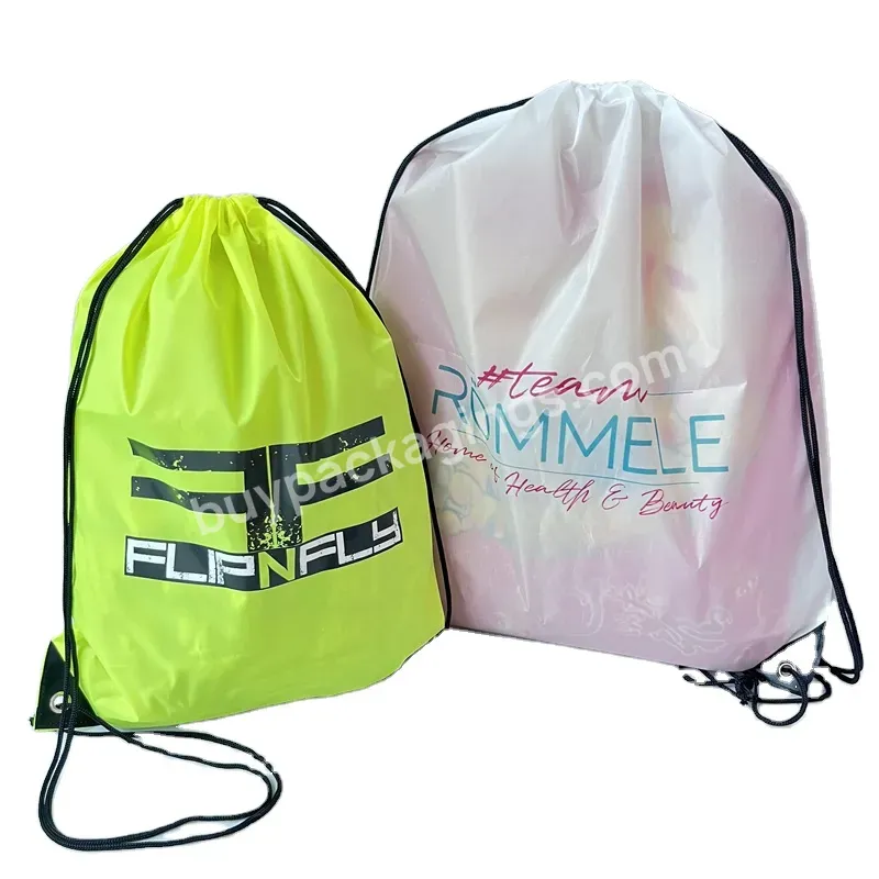 Polyester Drawstring Drawstring Pocket Nylon Shopping Bag Backpack Gym Nonwoven Backpack Storage Bag