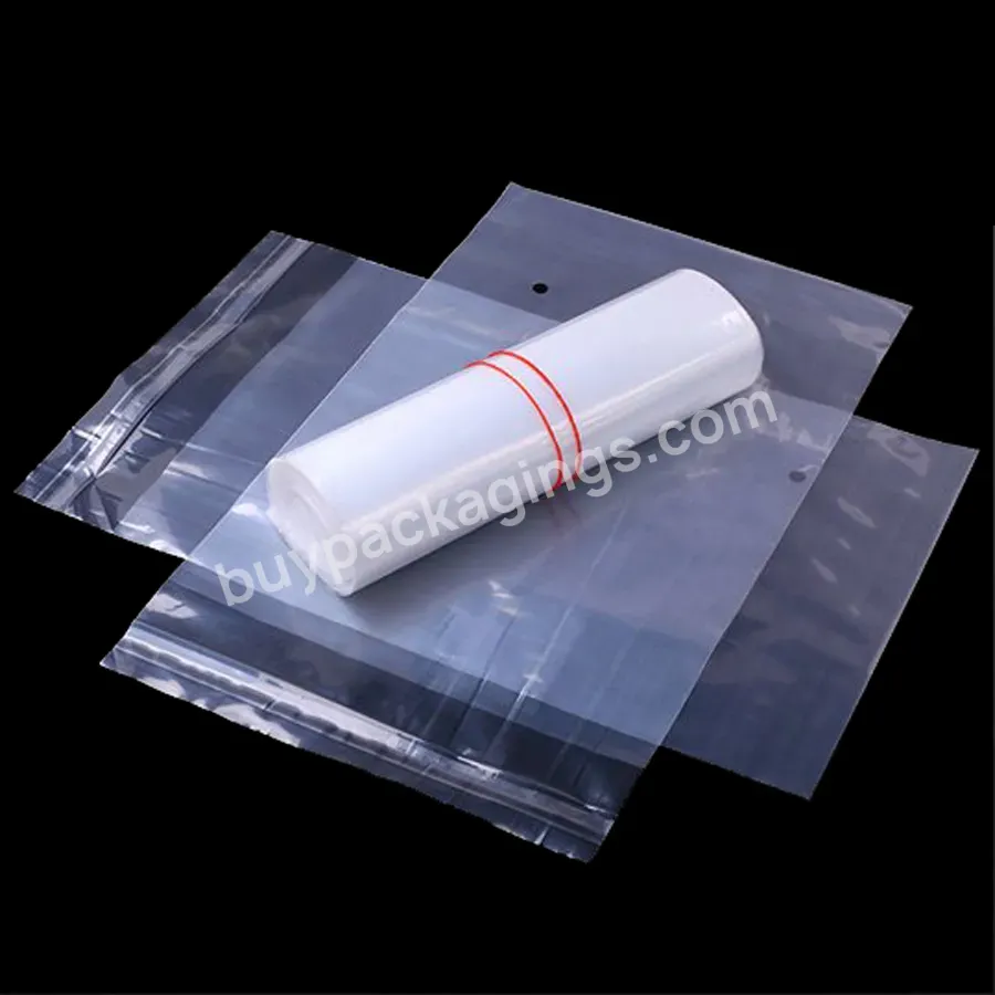 Polyethylene Flexible Transparent Plastic Packaging Bags Clear Pe Plastic Adhesive Bags For Household Products