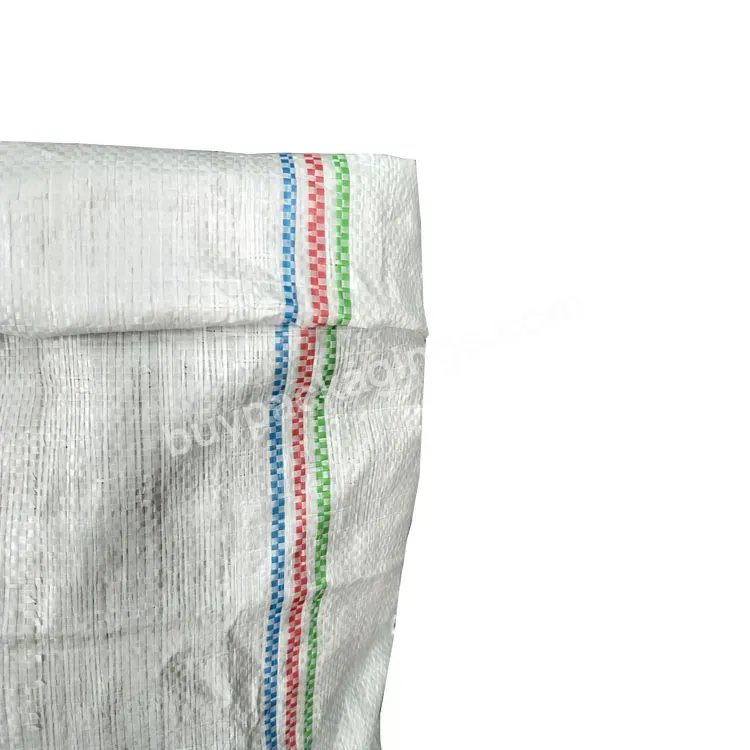 Polypropylene 25kg 50 Kg White Raffia Sacks Pp Woven Packing Bags For Agricultural Corn Grain Wheat Soybeans