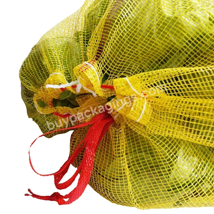 Polypropylene Netting Wholesale High Quality 25 Kg 50 Kg Packaging Vegetable Pp Tubular Leno Mesh Bags