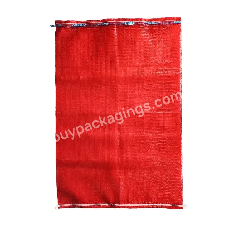 Polypropylene Onion Mesh Bag Plastic Red Pp Tubular Woven Net Mesh Bags For Vegetables Packaging