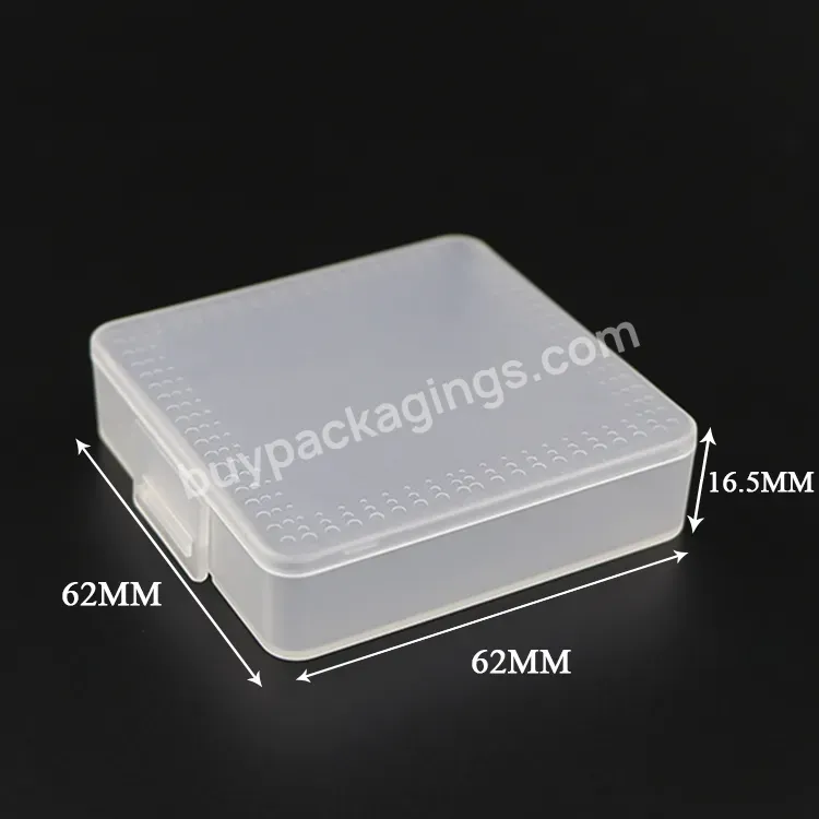 Polystyrene Transparent Collections Square Mini Small Pin Badge Packaging Magnetic Pin Box