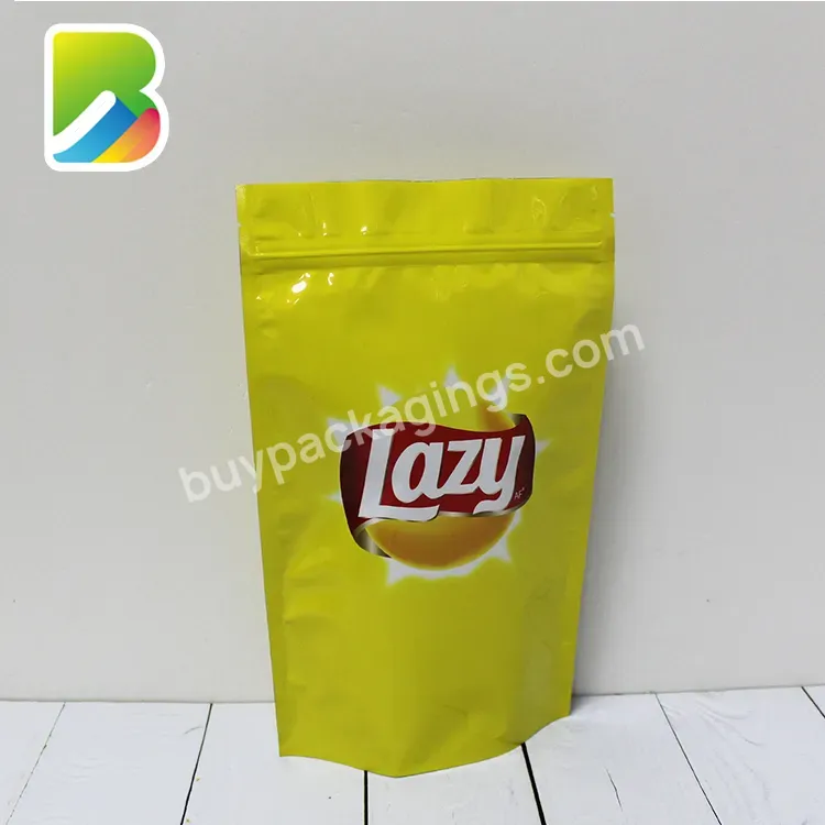 Popcorn Packaging Bags Stand Up Package Bag And Various Food Bag With Zipper Free Samples Custom Printed Self Sealing Plastic