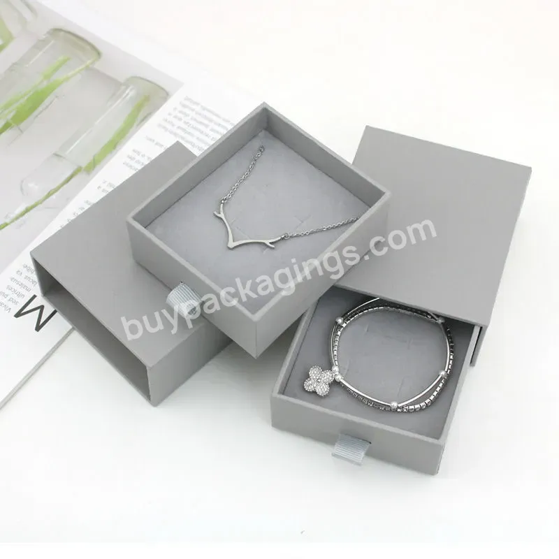 Popular Design Jewelry Printing With Logo Luxury Custom Jewelry Box Packaging