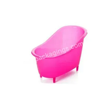 Popular Design Mini Plastic Bathtub,Red Colour Mini Bathtub Shape Container