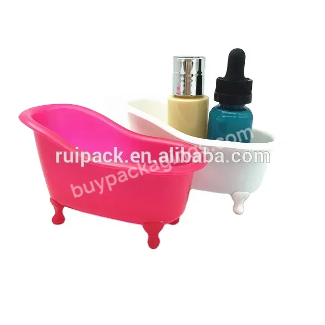 Popular Design Mini Plastic Bathtub,Red Colour Mini Bathtub Shape Container