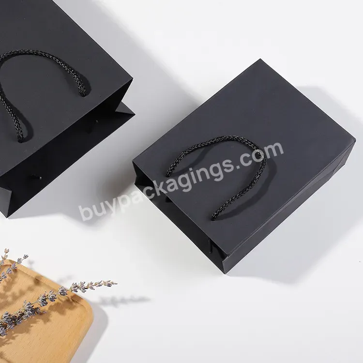 Portable Kraft Paper Christmas Gift Packaging Clothing Store Clothes Paper Bag