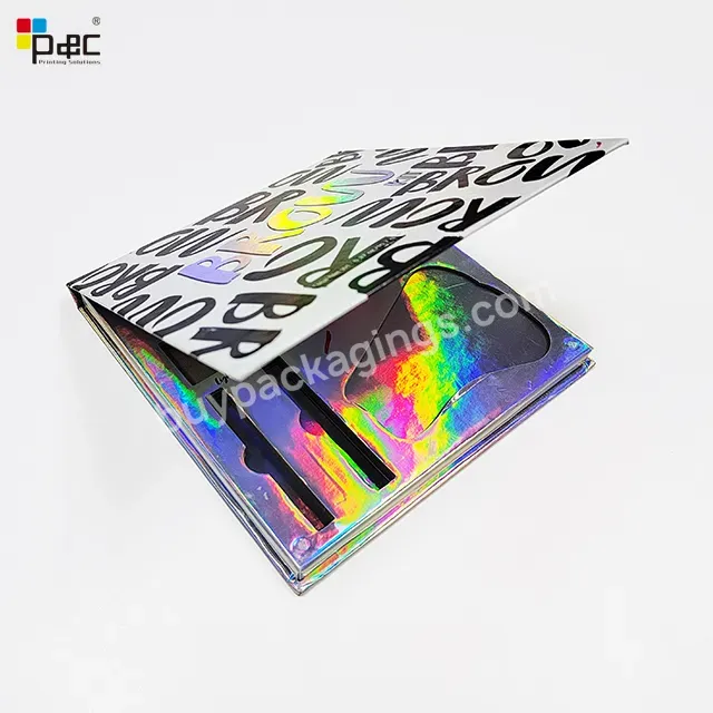 Portable Laser Printing Color Eye Shadow Palette Paper Make Up Packaging Box Customize Acrylic Cosmetic Box P&c Packaging