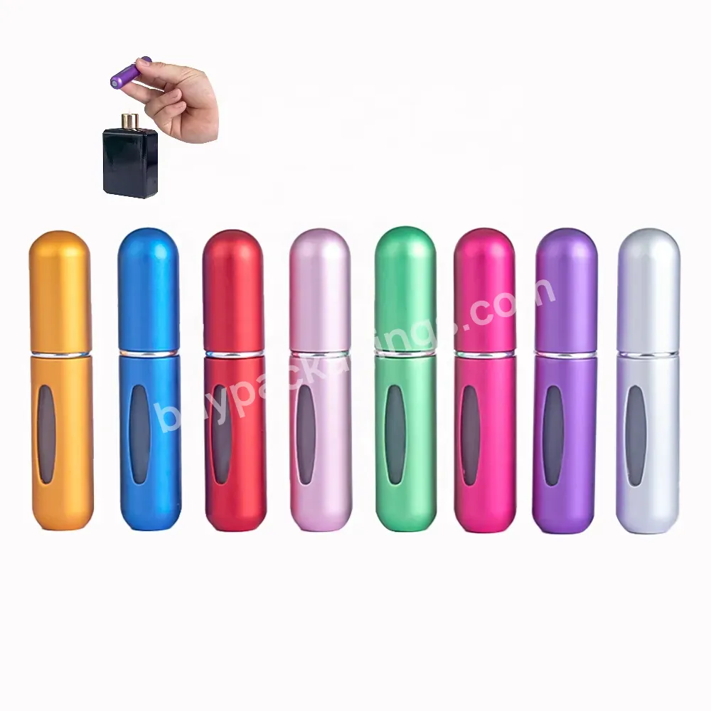 Portable Mini Refillable Perfume Atomizer Bottle Scent Pump Case Fragrance Empty Spray Bottle For Traveling 5ml