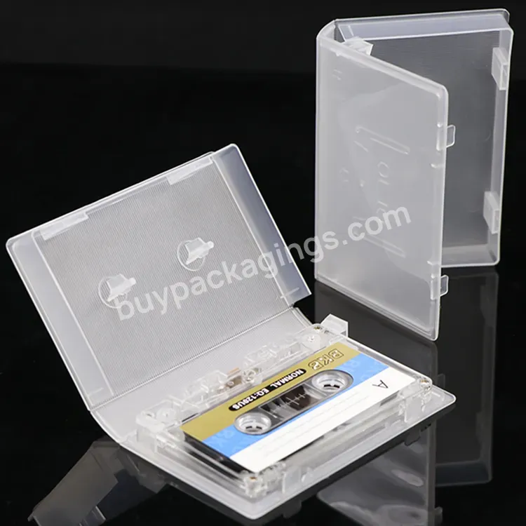 Portable Movie Tape Box Protective Vhs Reproductor Case Walkman Cassette Tape Case Pp Plastic Video Cassettes Tape Case