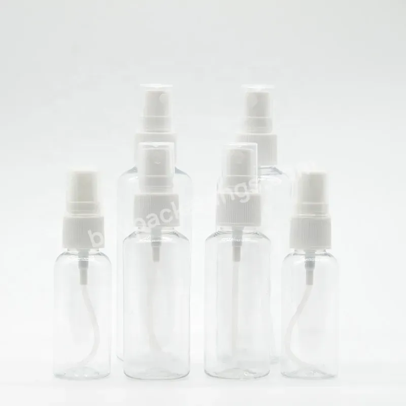 Portable Pet Transparent Plastic Spray Bottle Makeup Water Spray Bottle Alcohol Spray Bottle