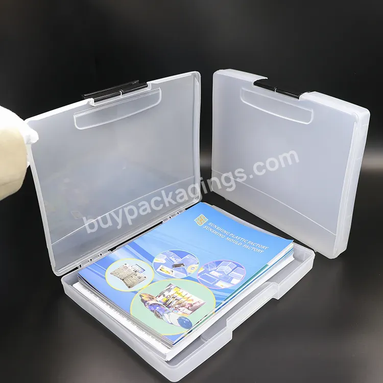 Portable Project Case Clear Plastic Document Magazine Organizer Documents File Plastic Folders Portfolio Clear File Box - Buy Plastic Folders,File Box,Plastic Portfolio Box.