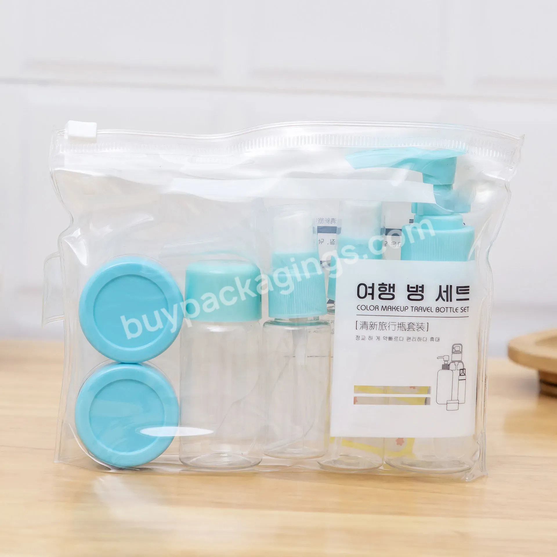 Portable Travel Empty Bottle Set Cosmetic Travel Set Press Spray Bottle Travel Dispensing Bottle Set