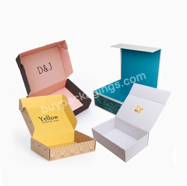 Postage Boxes Folding Mailing Packaging Plane Box Customized Logo Recycled Corrugated Box Printing Paper