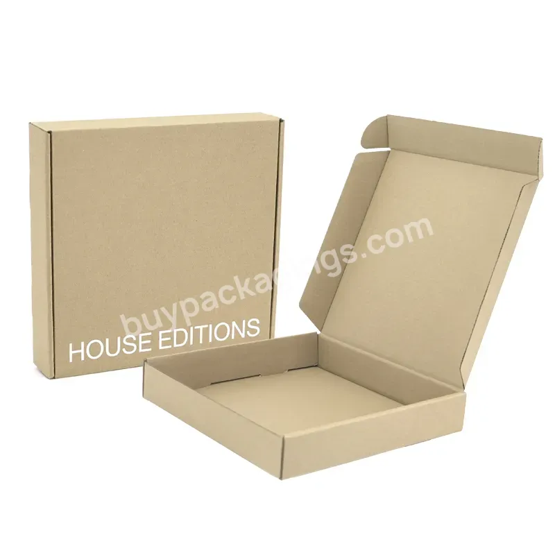 Postal Letter Boxes Parcel Packaging Kraft Postal Box A6 Large Letter Black Cardboard Packaging Box